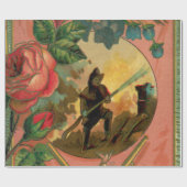 Cadeau papier d'emballage de sapeur-pompier de pompier de (Plat)