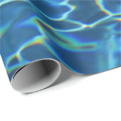 Cadeau Papier d'emballage de scintillement de l'eau de (Coin rond)