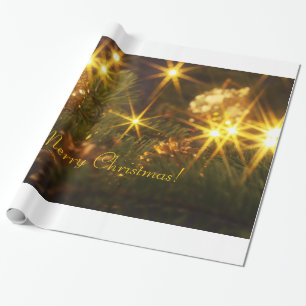 Cadeau Papier d'emballage de scintillement de Noël