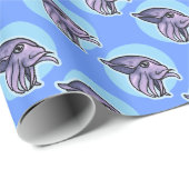 Cadeau Papier d'emballage de seiches (Coin rond)