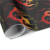 Cadeau Papier d'emballage de sept péchés mortels (Coin rond)