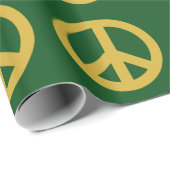 Cadeau Papier d'emballage de signe de symbole de paix de (Coin rond)