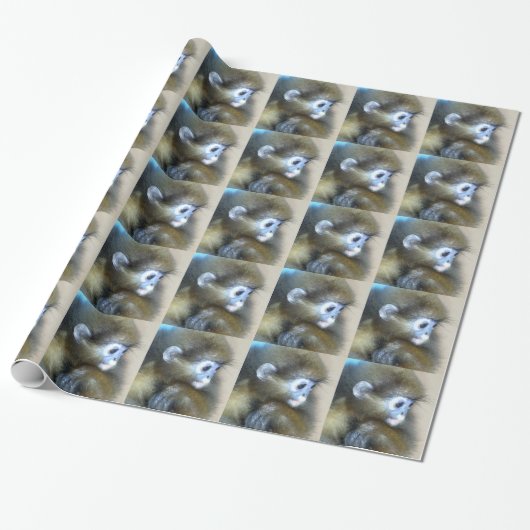 Cadeau Papier d'emballage de singe (Déroulé)