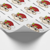 Cadeau Papier d'emballage de singe de chaussette de Noël (Coin)