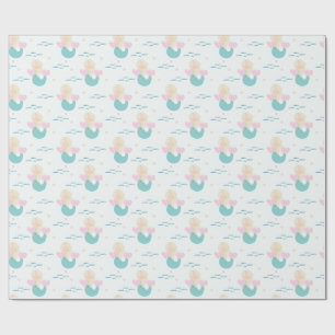 Cadeau Papier d'emballage de sirène fantaisiste