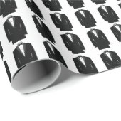 Cadeau Papier d'emballage de smoking (Coin rond)