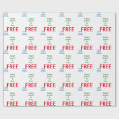 Cadeau Papier d'emballage de sobriété ! (Plat)