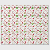 Cadeau Papier d'emballage de softball (Plat)