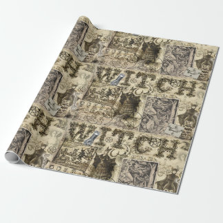 Cadeau Papier d'emballage de sorcellerie vintage
