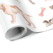 Cadeau Papier d'emballage de Spinone (Coin rond)