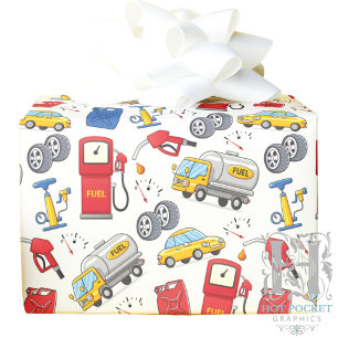 Cadeau Papier d'emballage de station-service