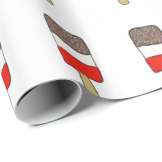 Cadeau Papier d'emballage de sucette ouvrière