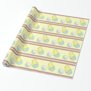 Cadeau Papier d'emballage de Surpise de poussin de bébé