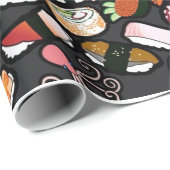 Cadeau Papier d'emballage de sushi (Coin rond)