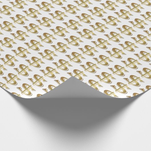 Cadeau Papier d'emballage de symbole dollar d'or (Coin)