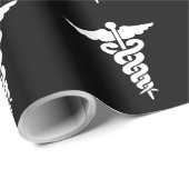 Cadeau Papier d'emballage de symbole Médicale (Coin rond)