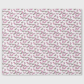 Cadeau Papier d'emballage de talons hauts stylets roses (Plat)