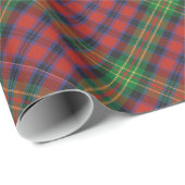 Cadeau Papier d'emballage de tartan de Carter (Coin rond)