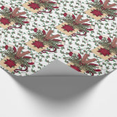 Cadeau Papier d'emballage de tasse de café de Noël (Coin)