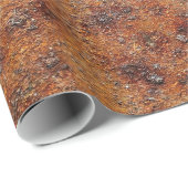 Cadeau Papier d'emballage de texture de rouille (Coin rond)