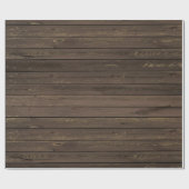 Cadeau Papier d'emballage de texture en bois rustique (Plat)