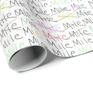Cadeau Papier d'emballage de thème courant - un mille à