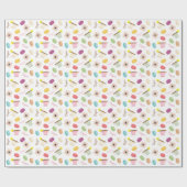 Cadeau Papier d'emballage de thème français de nourriture (Plat)