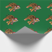 Cadeau Papier d'emballage de tigre de Noël (Coin)