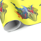 Cadeau Papier d'emballage de "Tinkerbell et de la bougie" (Coin rond)