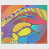 Cadeau Papier d'emballage de toile de conception (Plat)