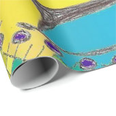 Cadeau Papier d'emballage de toile de conception (Coin rond)