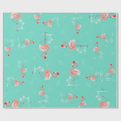 Cadeau Papier d'emballage de torsion de Flamant rose de (Plat)