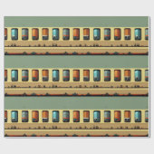 Cadeau Papier d'emballage de train (Plat)