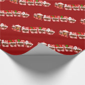 Cadeau Papier d'emballage de train de Noël de sucrerie (Coin)