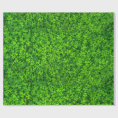 Cadeau Papier d'emballage de trèfle vert (Plat)