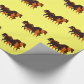 Cadeau Papier d'emballage de trois chevaux courants (Coin)