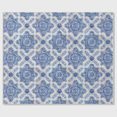 Cadeau Papier d'emballage de tuiles portugaises (Plat)