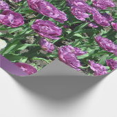 Cadeau Papier d'emballage de tulipes pourpres (Coin)