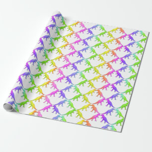 Cadeau Papier d'emballage de Tyrannosaurus de dinosaure