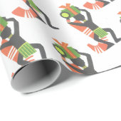 Cadeau Papier d'emballage de vacances (Coin rond)