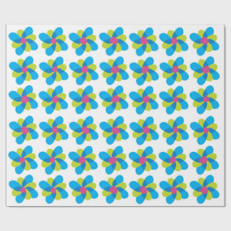 Cadeau Papier d'emballage de vacances à cœur joyeux