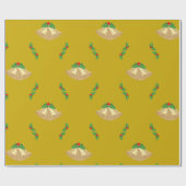 Cadeau Papier d'emballage de vacances Bells & Misletoe (Plat)