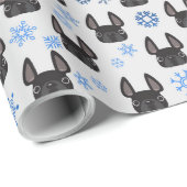 Cadeau Papier d'emballage de vacances de bouledogue (Coin rond)