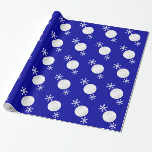 Cadeau Papier d'emballage de vacances de flocon de neige