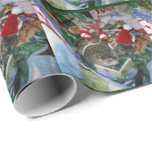 Cadeau Papier d'emballage de vacances de Groundhog (Coin rond)