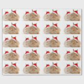 Cadeau Papier d'emballage de vacances de lapin de Noël (Plat)