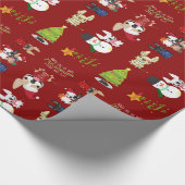 Cadeau Papier d'emballage de vacances de Noël de (Coin)