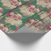 Cadeau papier d'emballage de vacances en bois antiques (Coin)