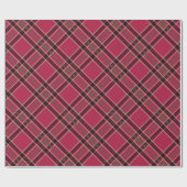 Cadeau Papier d'emballage de vacances Rouge Rustique (Plat)
