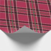Cadeau Papier d'emballage de vacances Rouge Rustique (Coin)